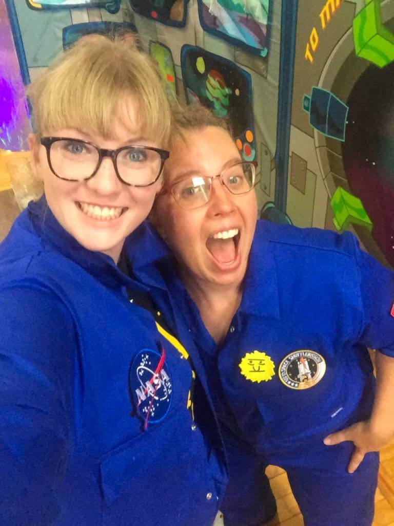 Shannon and Sheri on their way to Mars